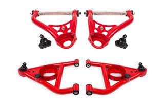 BMR 67-69 GM F-Body / 68-74 X-Body Non-Adj. Upper & Lower A-Arms (Polyurethane) - Red