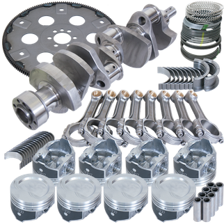 Eagle Chevy 350 1Pc 3.750in Crank 5.700in I-Beam Rod 4.060in Pistons 168 Tooth FP Balanced Assembly