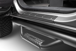 Husky Liners 07-13 GMC Sierra 1500 CC Trail Armor Rocker Panel & Sill Plate Cover (4pc) - Tex. Blk