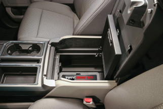 Tuffy Console Safe W/ Key Lock For Ford Fseries Flow Thru Console