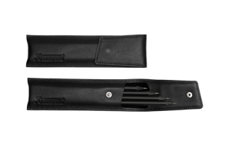 Akrapovic Leather Pencil Case - Black