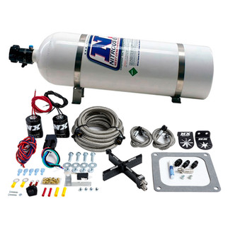 Nitrous Express 4500 Covert Crossbar Plate System Stage 6 50-300HP (15lb Bottle)