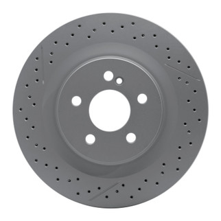 DFC 08-15 Mercedes-Benz C63 AMG Rear Drilled GeoSPEC Coated Rotor and Slotted