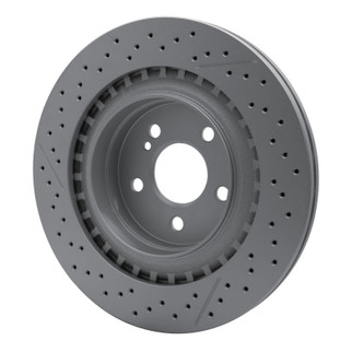 DFC 08-15 Mercedes-Benz C63 AMG Rear Drilled GeoSPEC Coated Rotor and Slotted
