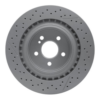DFC 08-15 Mercedes-Benz C63 AMG Rear Drilled GeoSPEC Coated Rotor and Slotted