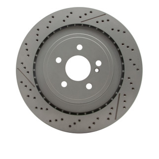 DFC 10-18 Mercedes-Benz C63 AMG Rear Drilled GeoSPEC Coated Rotor and Slotted
