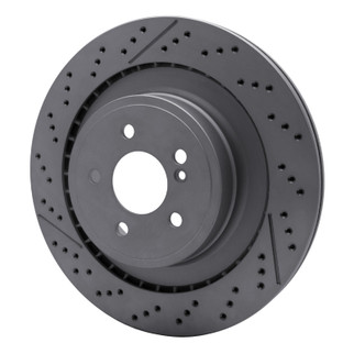 DFC 10-18 Mercedes-Benz C63 AMG Rear Drilled GeoSPEC Coated Rotor and Slotted