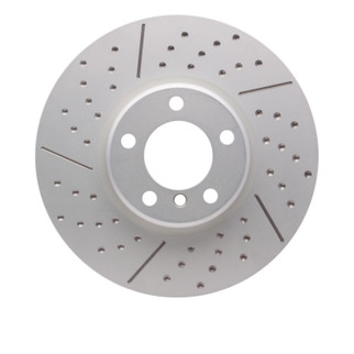 DFC 12-21 BMW 335I GT xDrive Front Hi-Carbon Alloy Geomet Coated Rotor - Dimpled and Slotted