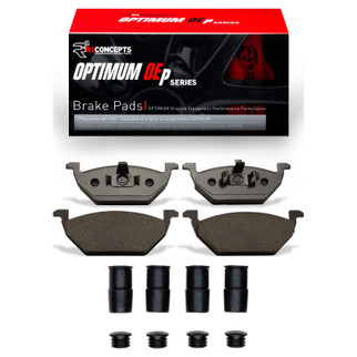 R1 03-17 Volkswagen Lupo (Mexico) Front Optimum OE Brake Pads & Hardware Kit