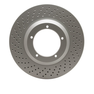 DFC 82-89 Porsche 911 Left Front Drilled GeoSPEC Coated Rotor