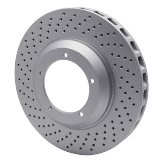 DFC 82-89 Porsche 911 Left Front Drilled GeoSPEC Coated Rotor