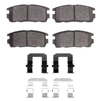 R1 2007-2017 Chevrolet Equinox Rear R1 Semi Met Pads & Hardware Kit