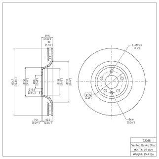 DFC 05-11 Audi A6 Quattro Front Brake Rotor