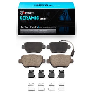 R1 2014-2016 Maserati Ghibli Rear R1 Ceramic Pads & Hardware Kit