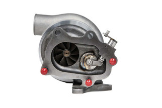 Forced Performance Subaru STI XR Blue 73HTZ Turbo 84mm Black Housing Int WG w/Oil Line (D/S Only)