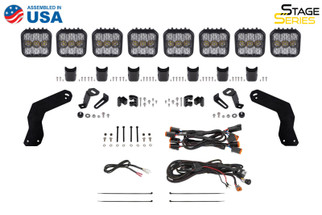 Diode Dynamics 17-24 Can-Am Maverick X3 SS5 Pro CrossLink Roof Lightbar Kit - Yellow Combo