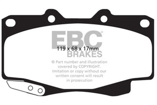 EBC 99-04 Toyota Tacoma 2.7L 4WD Front Extra Duty Brake Pads
