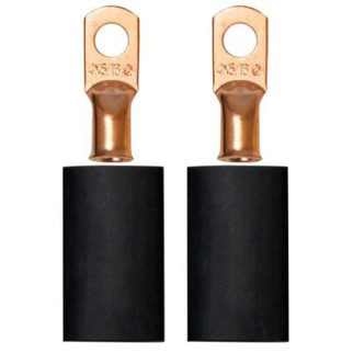 Moroso 5/16in Dia Stud 4 GA Wire Crimp/Solder Battery Cable Terminal Kit (2 Pack)