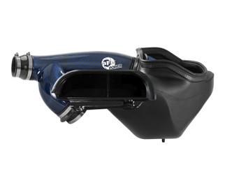 aFe 17-24 Ford F-150 Track Series Blue Kevlar Carbon Fiber C/A Intake System w/Black Pro 5R Filter
