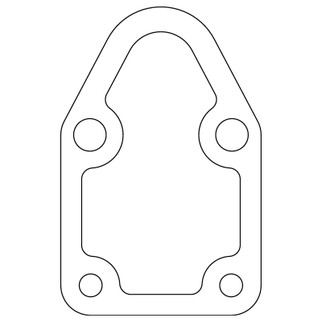 Cometic Chrysler/Ford/GM Fuel Pump Gasket .031in Fiber - 4 Bolt - 10 Pack