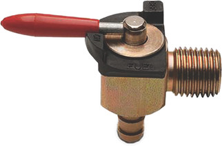 Fuel Valve 90 Degree 1/4" Npt X 1/4" Barb Vitton Seal