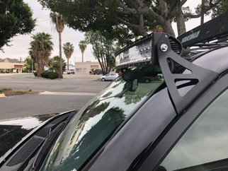 Cali Raised 03-24 Toyota 4Runner 52 Curved Led Light Bar Roof Brackets Kit - Brackets W/ 5D Optic O
