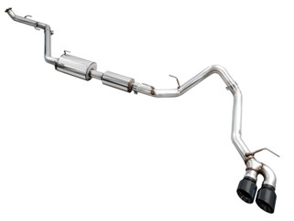 AWE Tuning Exhaust for 4th Gen Toyota Tacoma Dual Diamond Black Tips