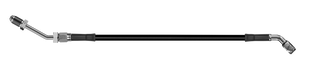 Goodridge 70in Universal Clutch Line w/SS Fittings & Black Hose - 45Deg Banjo w/M10 Fitting