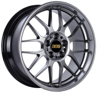 BBS RG-R 18x8.5 5x114.3 ET38 Diamond Black Wheel -82mm PFS/Clip Required