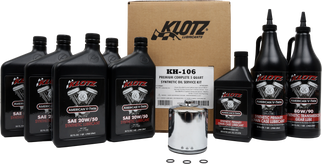Premium Harley Davidson 4qt Synthetic Oil Change Kit