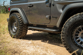 DV8 Offroad 2018+ Jeep Wrangler JL 2-Door Bolt-On OE Plus Side Steps