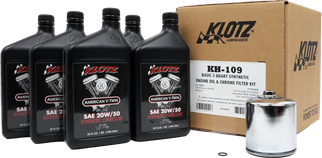 Basic Harley Davidson 5qt Synthetic Oil Change Kit