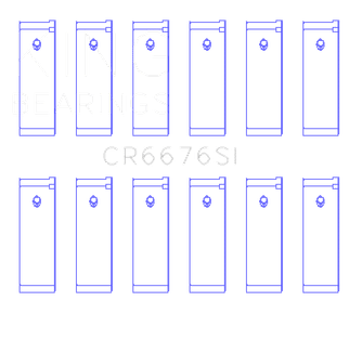 King Engine Bearings Nissan Rb30/Vg30 (Size +0.50mm) Connecting Rod Bearing Set