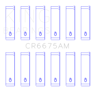 King Engine Bearings Chrysler 3.3/3.8 V6 (Size +0.25mm) Connecting Rod Bearing Set