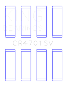 King Engine Bearings VW Czda Ea211 (Size +0.25mm) Connecting Rod Bearing Set
