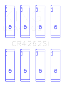 King Engine Bearings Suzuki J18K/J20A (Size +1.0mm) Connecting Rod Bearing Set