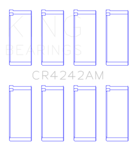 King Engine Bearings Honda B16A2/B16A3 (Size +0.50mm) Connecting Rod Bearing Set