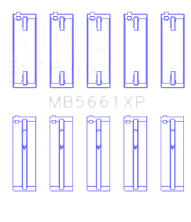 King Engine Bearings Audi/VW Adz/Awt/Apk/Bhp/Bpy/Aks (Size +0.50mm) Main Bearing Set