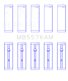 King Engine Bearings Ford J4B/J4C (Size +0.75mm) Main Bearing Set