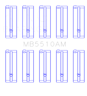 King Engine Bearings Mazda E3/E5/(Size +0.50mm) Main Bearing Set