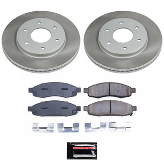 Power Stop 05-07 Nissan TITAN Front Semi-Coated Rotor Kit
