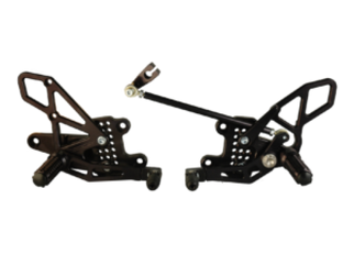 Vortex Racing 08-16 Honda CBR1000 RR Adjustable Rearsets- Black