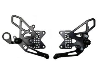 Vortex Racing 09-14 BMW S1000RR,-14 S1000XR Adjustable Rearsets- Black