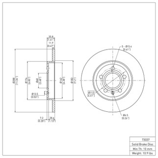 DFC 00-09 Audi A4 (USA/Canada) Rear Brake Rotor