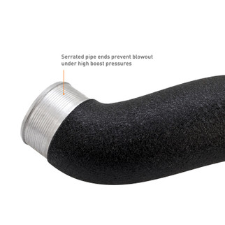 Mishimoto 2024+ Ford Mustang EcoBoost Charge Pipes - Wrinkle Black