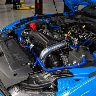 Mishimoto 2024+ Ford Mustang EcoBoost Charge Pipes - Wrinkle Black