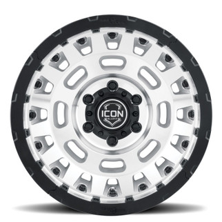 ICON Hammer Pro 17x8.5 / 5x150 / 25MM / 5.75in BS - Silver Machined
