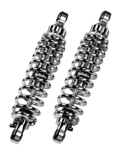 Bitubo WME0 Twinshocks Adjustable: Spring Preload, Rebound, Length 290mm, Chrome Edition