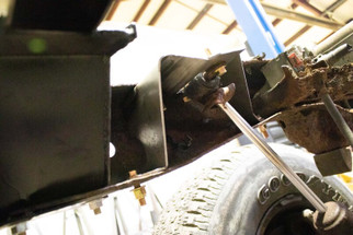 Rustbuster Rear Shock Mount Left Side