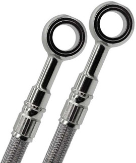 Brake Lines Ss Front/rear 4 Line Sil Yam